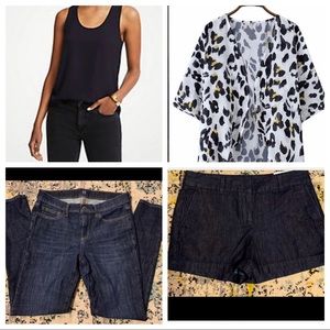 Styled &ready to go! Jeans, shorts, top,& kimono!
